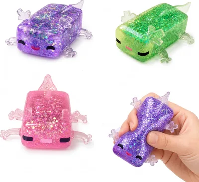 3pc Squishy Axolotl Set - Anti-Stress Fidget Toy