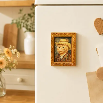 Funny Wooden Refrigerator Magnet