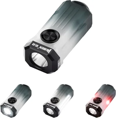 WUBEN E2 Mini Torch LED Taschenlampe wiederaufladbar Klein 3-in-1 Magnetisch mit Seitlicht und RGB
