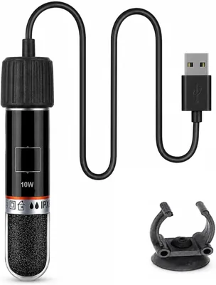 Aquarium Heating Rod 10W Mini Heater USB for Small Aquariums