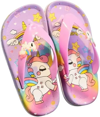 Girls Flip Flop Sandals for Kids Outdoor Beach Pool Slippers