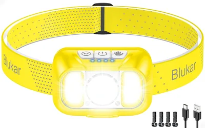 Linterna Frontal Blukar 2026 LED Recargable Gen2, Alto Brillo, 10 Modos Regulables