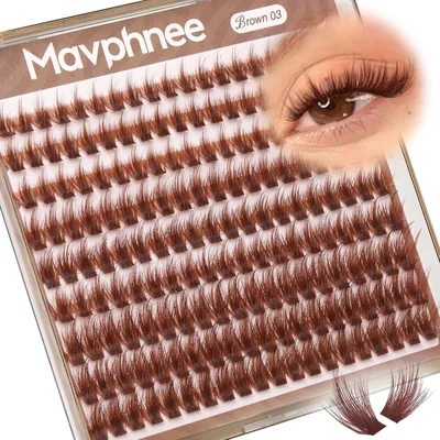 Lash Clusters Ginger Red Brown Natural Individual Lashes Best Deal