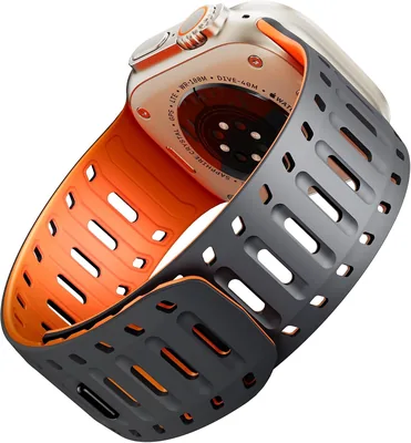 Silicone Watch Band for Apple Watch Ultra - Sweat-Proof Magnet Sport Strap