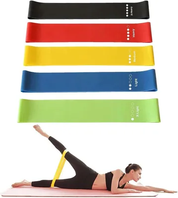 Resistance Bands Set of 5 - 5 Levels