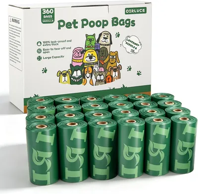 OIRLVCE 24 Rolls Lavender Dog Poop Bags