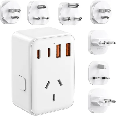 Universal Travel Adapter - A/B/C/D/G/L/M Worldwide Plug