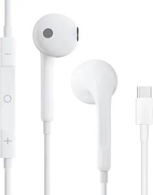 Type C Headphones, Wired Earbuds with Microphone