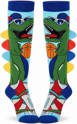 Fun Crazy Socks for Kids Girls Boys - 3D Novelty Knee High Socks