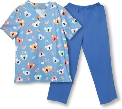 Nanny Tag Women's Printed Scrub Suit