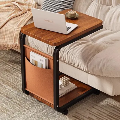 Home Side Tables - Wheeled, Anti-Rust Waterproof for Small Spaces
