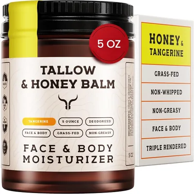Beef Tallow & Honey Balm - Face Moisturizer