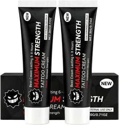 Tattoo Numbing Cream - Pain Relief for Tattoos | Laser Hair Removal Balm