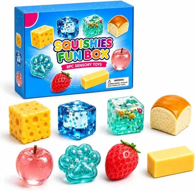 Sensory Squishy Kit 8 Pack - Stress Relief