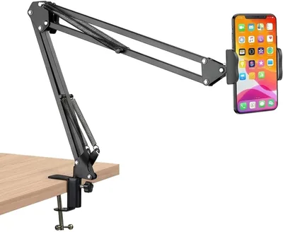 TISKO Adjustable Phone Holder Desk Mount