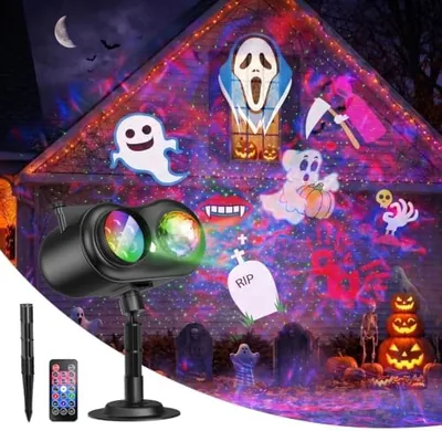 FALOVE Halloween Projector Light - Firefly Ocean Wave