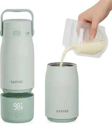 Chaudière portable sans fil pour biberon, chauffage rapide en 2 minutes pour lait/eau, longue autonomie 12000 mAh, réglable - Meilleur Prix