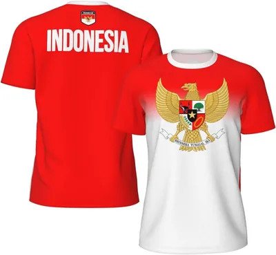 Indonesia Flag T-Shirt - Running Soccer Fan Shirt