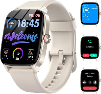Smart Watch Men Women DIY Dial Fitness Tracker