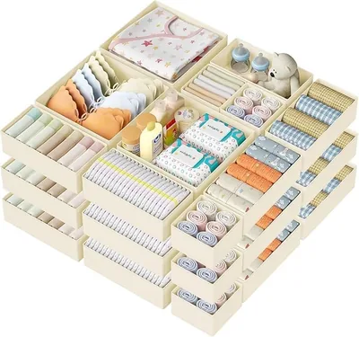 Drawer Organizer Clothes Storage - 18 Pack