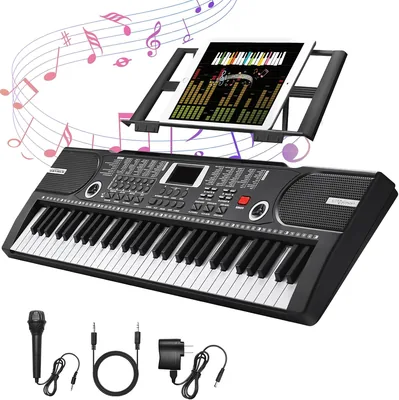 61 Key Piano Keyboard - Portable Electronic Music Instrument