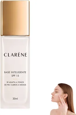Clarene Base Inteligente SPF15 - Base de Maquillaje Coreana Líquida Universal 70% Off