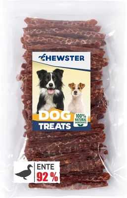 Chewster Miękkie Paski z Kaczki dla Psów - Naturalne Przysmaki do Żucia (50% Taniej!)