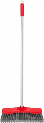 ECVV Floor Broom Metal Pole 10% Off - Heavy Duty Soft Bristle Sweeping Broom