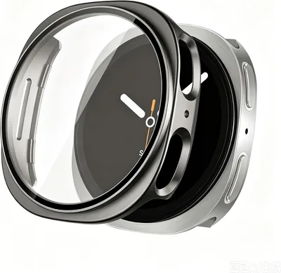 Samsung Galaxy Watch 8/9 Screen Protector Case (Titanium, 44mm)