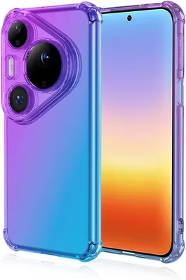 Funda para Huawei Pura 90s Pro MAX 5G, Púrpura Azul | Carcasa Blanda con Efecto Degradado, Protectora