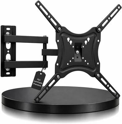 Suporte de Parede Articulado para TV - Aço Reforçado, 14-55 Polegadas, Inclinação de 15° | Melhor Oferta