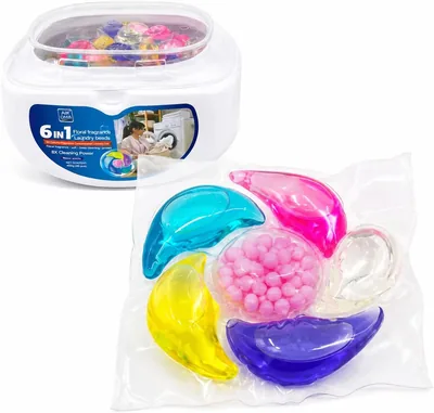 6 in 1 Laundry Pods Capsules 40 Count - Stain Remover
