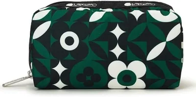 Rectangular Cosmetic Pouch, Botanic Tiles, One Size