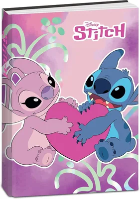 Diario scolastico Clondo per fan delle Stich - 10 mesi, 352 pagine, formato standard 14.5 x 20.5 cm, senza data, cuore gigante - 15% di sconto