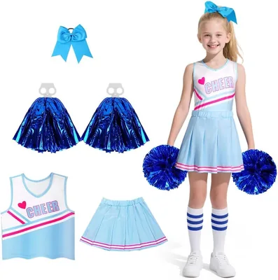 AUYAO Cheerleader Zombie Costume Kids Halloween