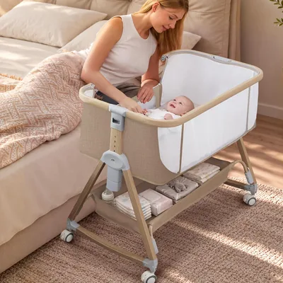 Baby Bassinet Bedside Sleeper 6 Adjustable Height