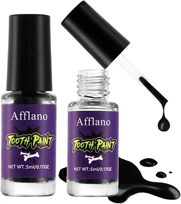 Afflano Black Tooth Paint - Halloween Cosplay