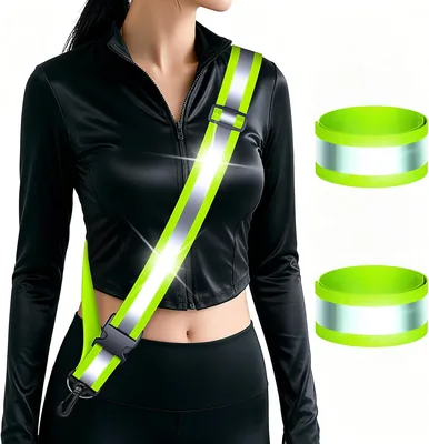 Reflective Running Belt with Reflectors - Men Women