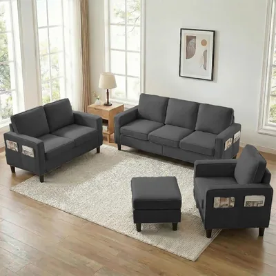 Mjkone 198CM 4 Pieces Sofa Couches Set - Best Deal