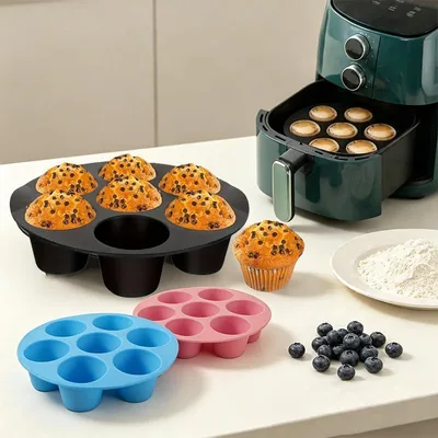 Silicone Air Fryer Muffin Pan 7-Cavity