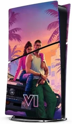 ग्राफिक्स में सुरक्षा: GTA 6 स्लिम डिजिटल एडिशन कंसोल वラप विनाइल स्टिकर