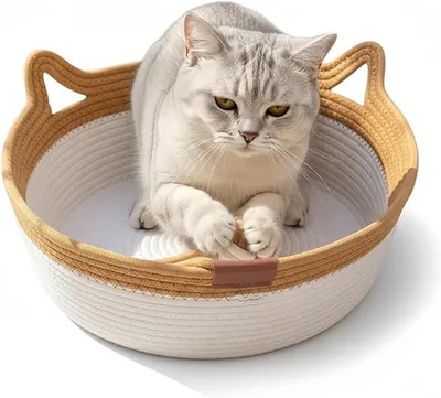Cat Instinct Basket - Handwoven Rope Bed