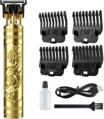 Cordless Rechargeable Hair Clipper Trimmer Gold Knight