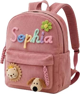 Weokooly Custom Backpack Girls Boys Corduroy School Bag - Best Deal