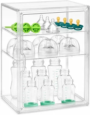 HOVCEH 3 Tier Acrylic Baby Bottle Organizer