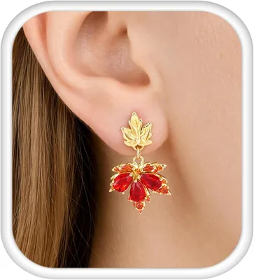 SmileBelle Maple Leaf Fall Earrings Dangle