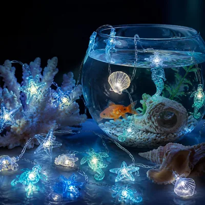 Guirlande Lumineuse HoxzoDa 3M-30LED Thème Marin | Décoration Lumière LED Marine