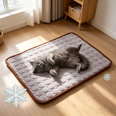 Kühlende Matte für Hunde, Selbstkühlende Hundematte, Kühldecke für Katzen, Giftfreier Kühlpad für Haustiere, Waschbare Hundematte für Innenbereiche - Best Deal