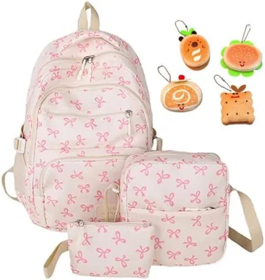 Coquette Bow Backpack Set - Best Deal