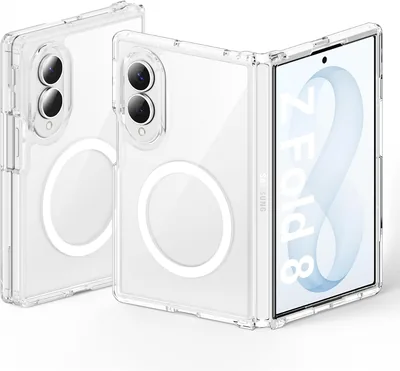 Funda para Samsung Galaxy Z Fold 8 Claro con MagSafe de ORETECH | Carcasa Híbrida TPU + PC, Delgada y Ligera